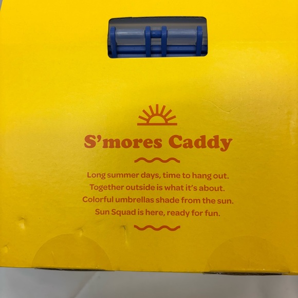 NWT S'mores Caddy by Sun Squad Navy Blue includes removable tray! Summer fun - Picture 4 of 6